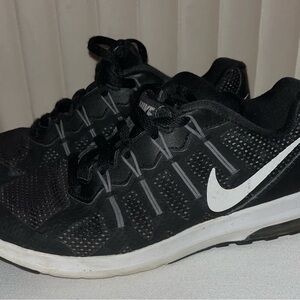 Nike Black Mesh Sneakers with White Accents